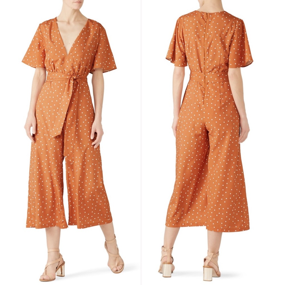 Stylestalker | Laurel Cropped Polka Dot Jumpsuit | Sz S